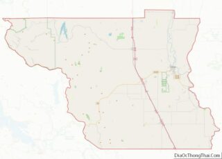 Map of Colusa County, California