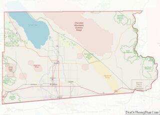 Map of Imperial County, California