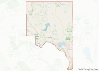 Map of Lassen County, California