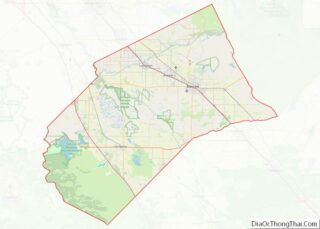 Map of Merced County, California