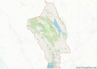 Map of Napa County, California