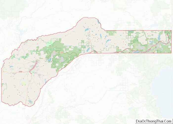 Map of Nevada County