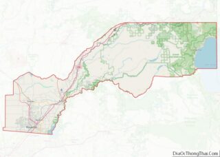 Map of Placer County, California