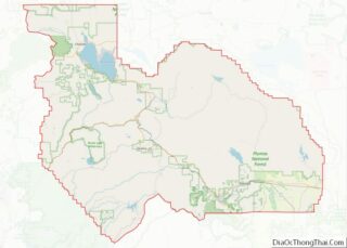 Map of Plumas County, California