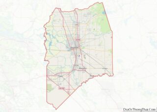 Map of San Joaquin County, California