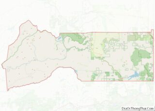 Map of Sierra County, California