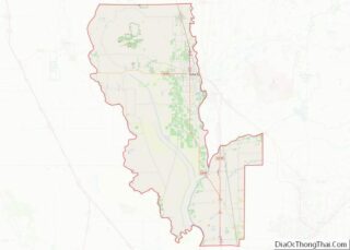 Map of Sutter County, California