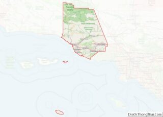 Map of Ventura County, California