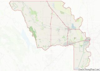 Map of Yolo County, California