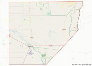 Map of Alamosa County, Colorado