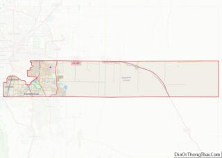 Map of Arapahoe County, Colorado