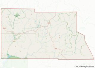 Map of Archuleta County, Colorado