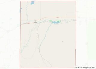 Map of Bent County, Colorado