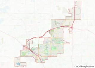 Map of Broomfield County, Colorado