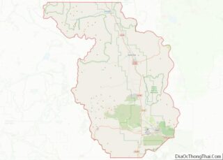 Map of Chaffee County, Colorado