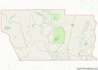 Map of Conejos County, Colorado