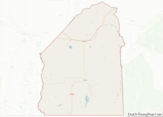 Map of Costilla County, Colorado