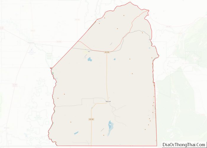 Map of Costilla County