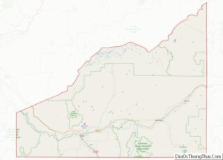 Map of Delta County, Colorado