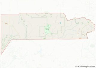 Map of Dolores County, Colorado