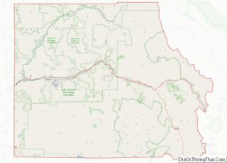 Map of Eagle County, Colorado