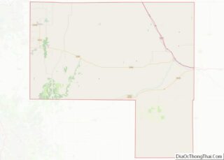 Map of Elbert County, Colorado