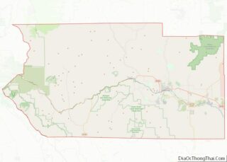 Map of Fremont County, Colorado