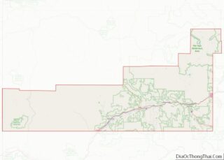 Map of Garfield County, Colorado