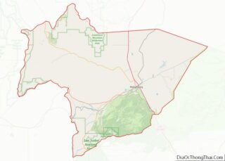 Map of Huerfano County, Colorado