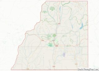 Map of La Plata County, Colorado