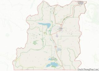 Map of Lake County, Colorado