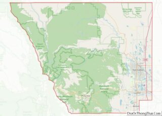 Map of Larimer County, Colorado