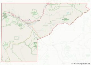 Map of Mesa County, Colorado