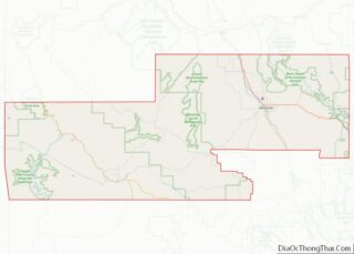 Map of Montrose County, Colorado