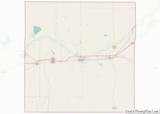 Map of Morgan County, Colorado