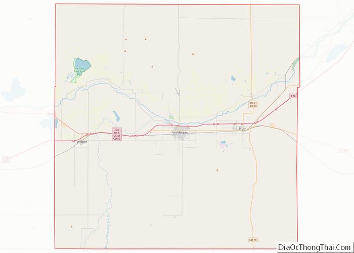 Map of Morgan County