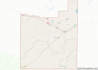 Map of Otero County, Colorado