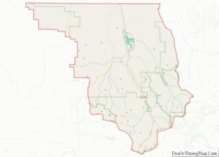 Map of Ouray County, Colorado