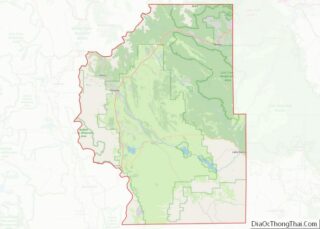 Map of Park County, Colorado