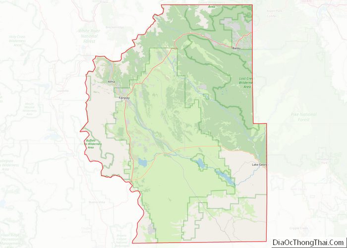 Map of Park County