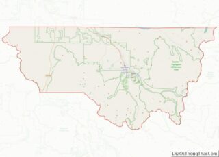 Map of Pitkin County, Colorado