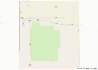 Map of Prowers County, Colorado