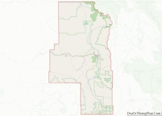 Map of Routt County, Colorado