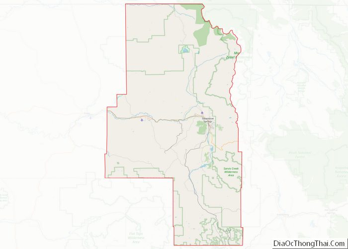 Map of Routt County