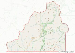 Map of San Juan County, Colorado