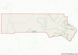 Map of San Miguel County, Colorado