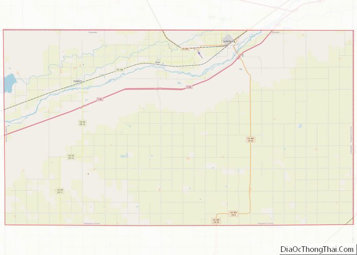 Map of Sedgwick County