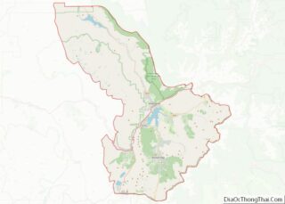 Map of Summit County, Colorado