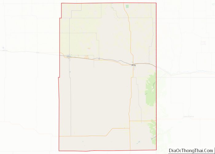 Map of Yuma County