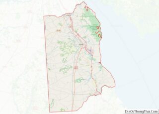 Map of Kent County, Delaware